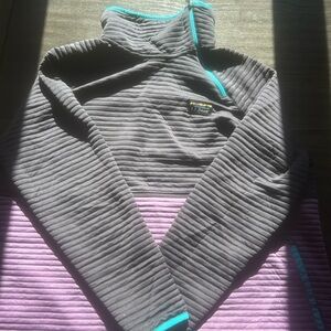 L.L. Bean Women's 2X Plus Top in Black and Teal